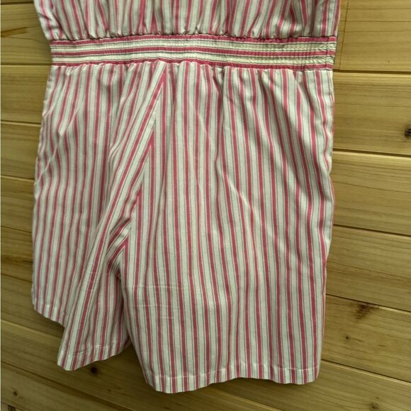 Vintage 60’s Alternating Current Size Medium Pinstripe Collared Romper - Picture 9 of 14